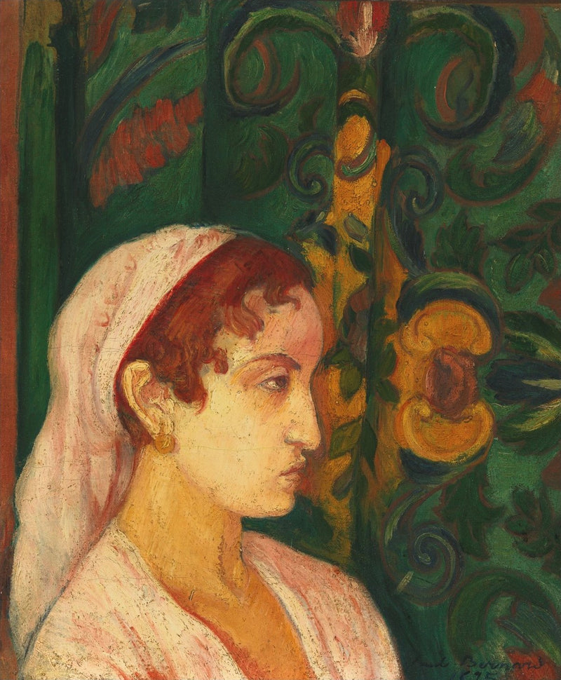 Mulher de perfil - Émile Bernard