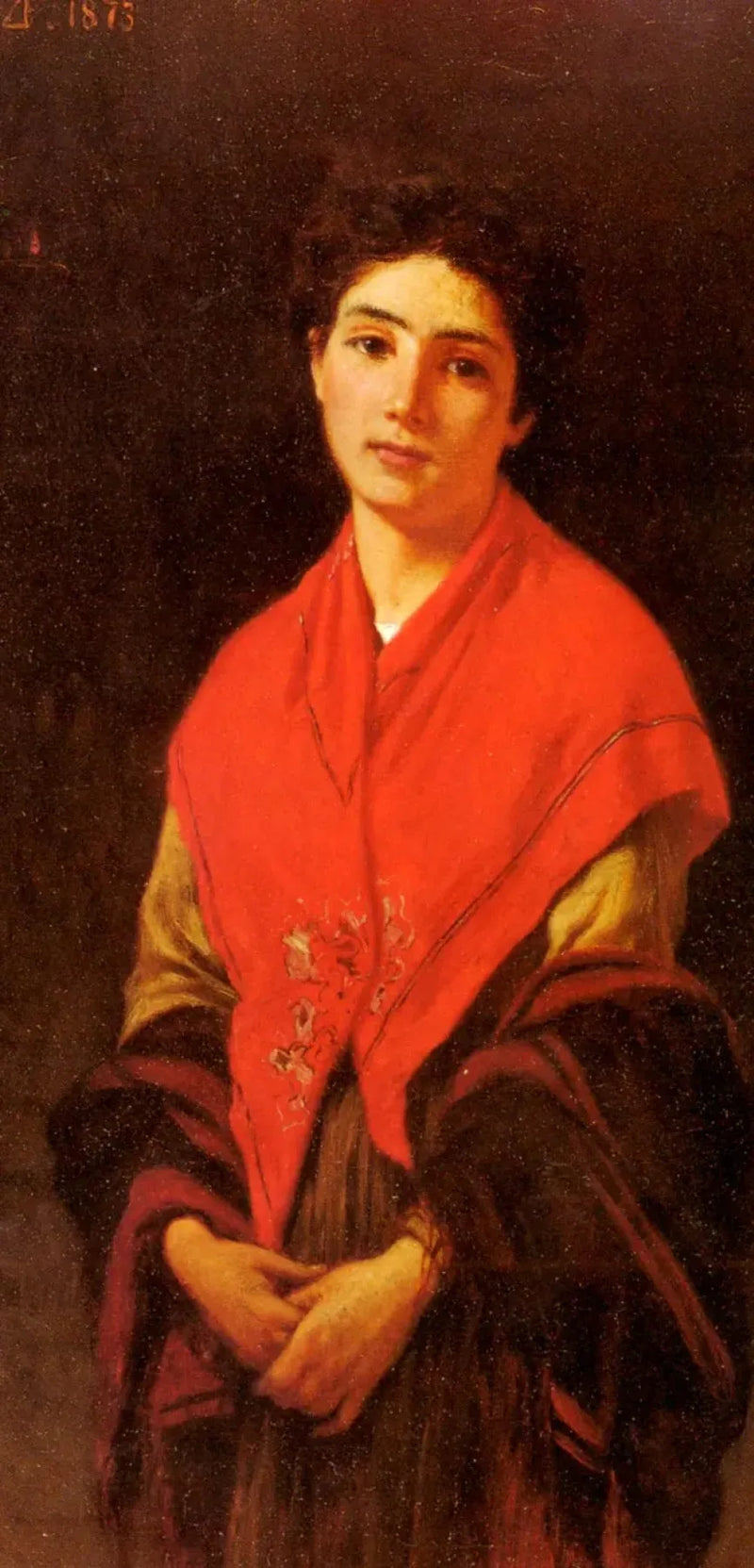 Mulher de Vermelho - Federico Zandomeneghi