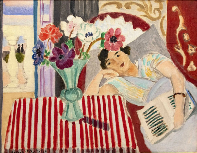 Mulher e anêmonas - Henri Matisse