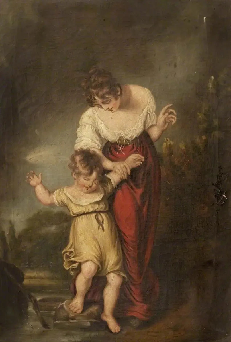 Mulher e criança dentro de um Ford - Thomas Gainsborough