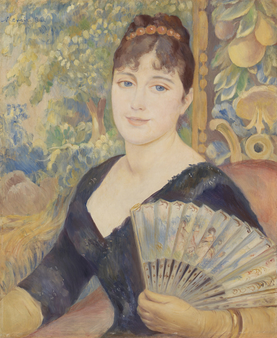 Mulher com leque - Pierre-Auguste Renoir