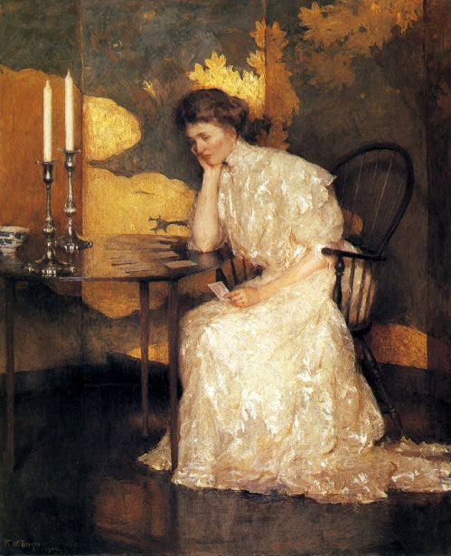 Mulher jogando com o sucesso - Frank Weston Benson