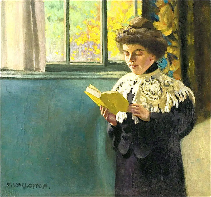 Mulher lendo na janela - Félix Vallotton
