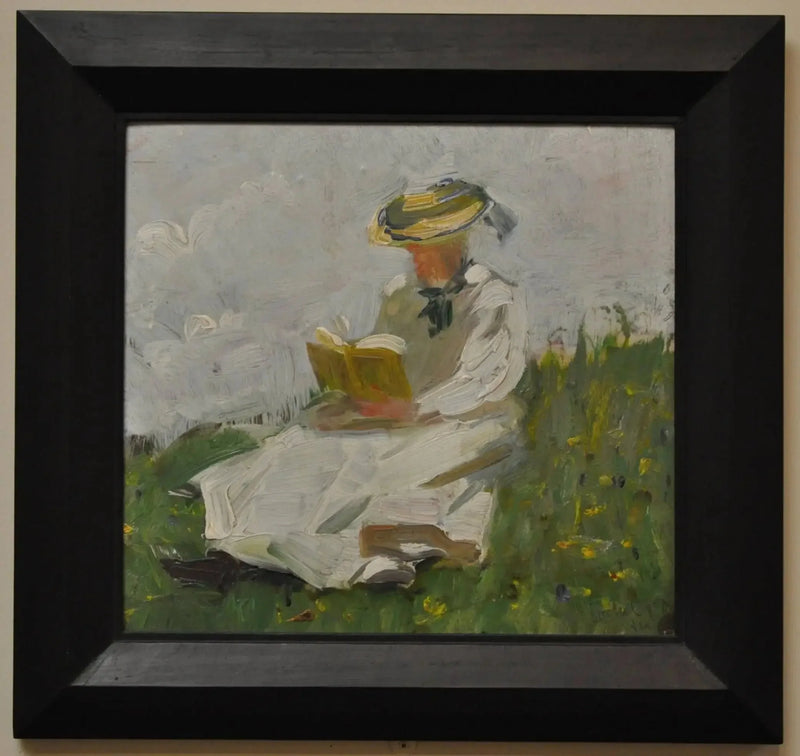 Mulher lendo no verde - Franz Marc