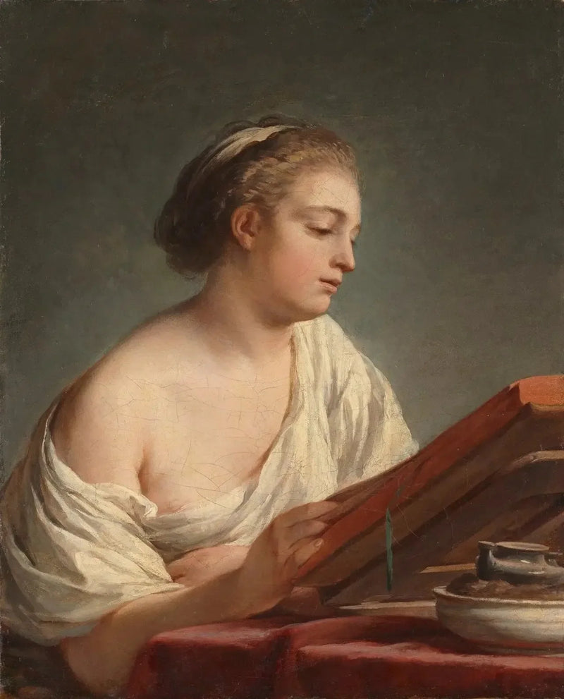 Mulher lendo - Nicolas-Bernard Lépicié