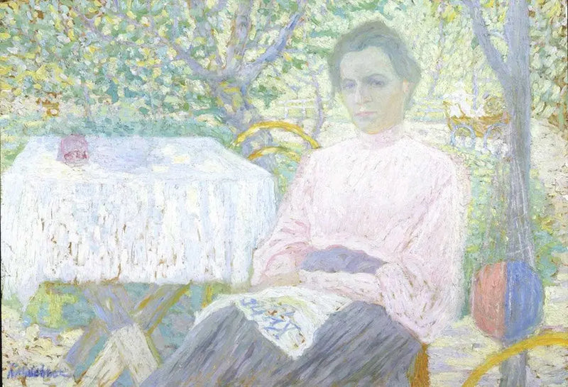 Mulher lendo um jornal - Kazimir Malevich
