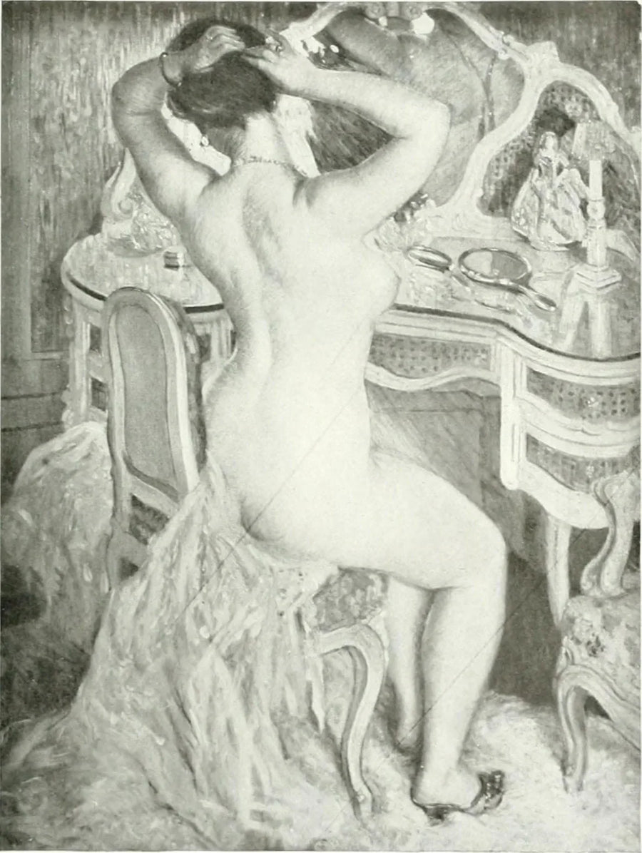 Mulher nua em seu toilette - Frederick Carl Frieseke