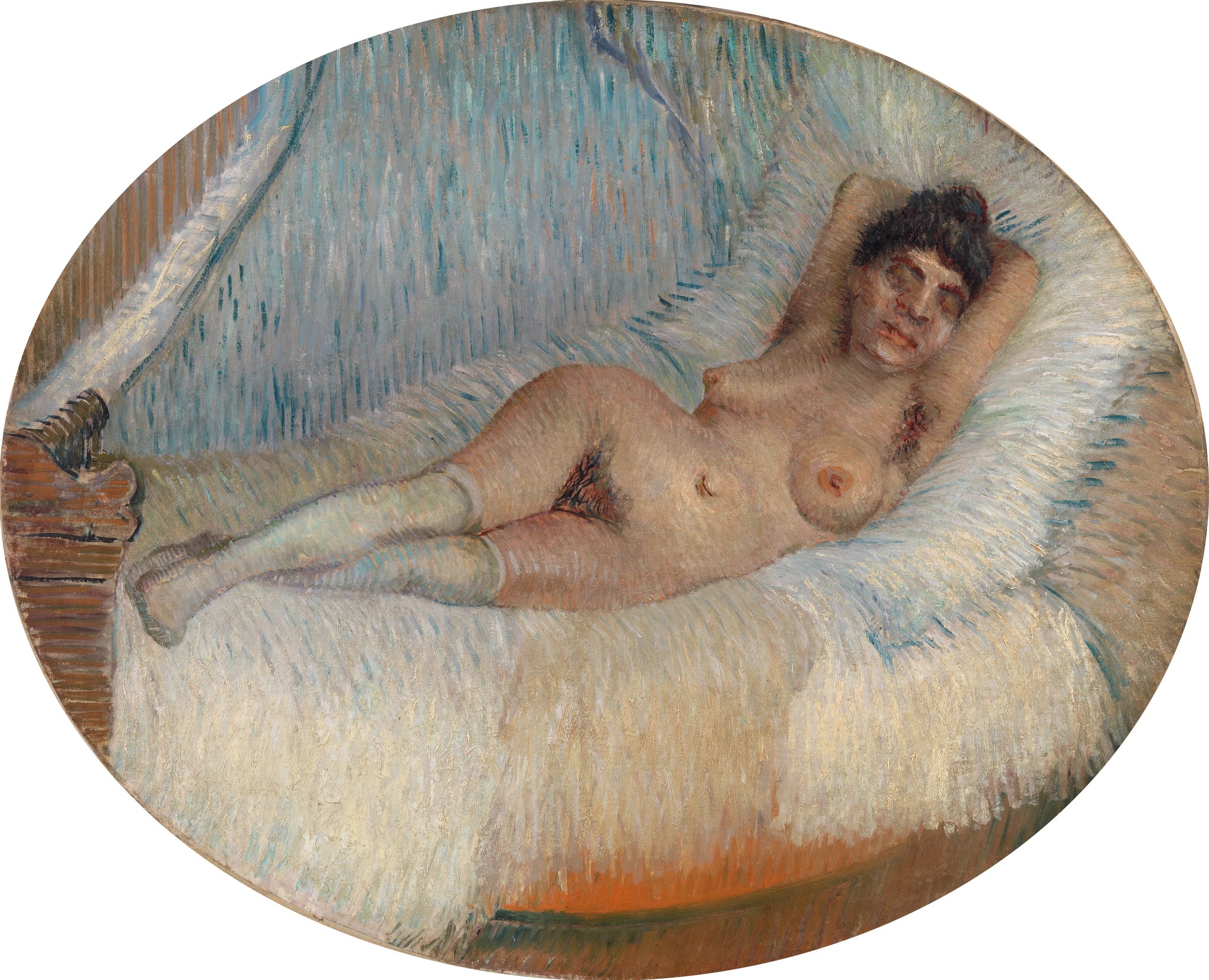 Femme nue étendue sur un lit F330 de Vincent van Gogh