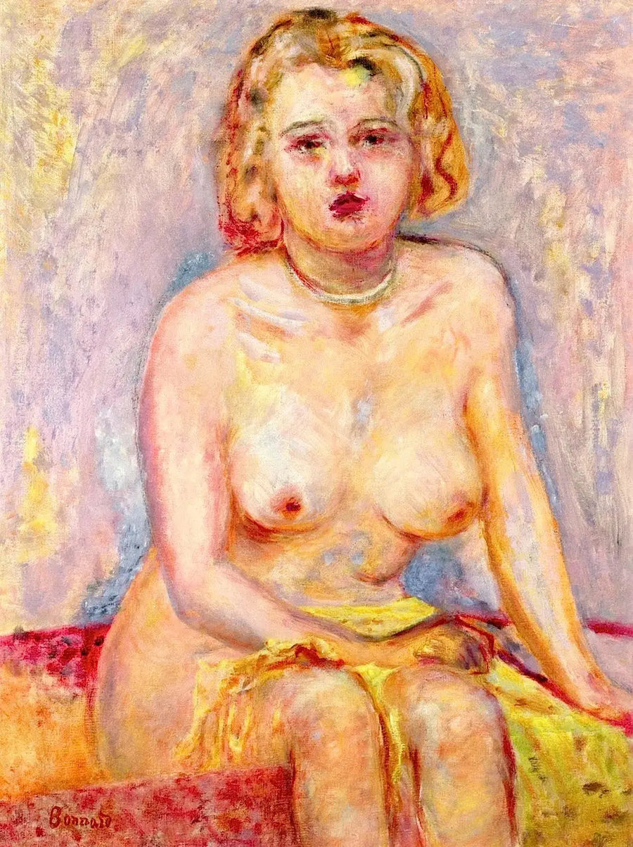 Mulher nua sentada - Pierre Bonnard