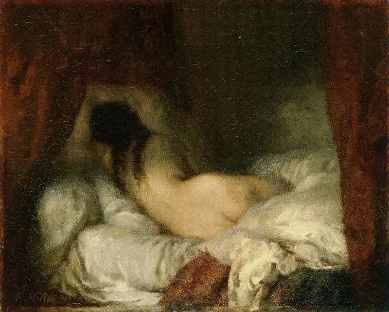 Mulher nua deitada - Jean-François Millet