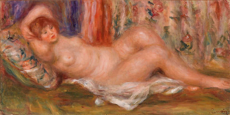 Mulher nua deitada de costas - Pierre-Auguste Renoir