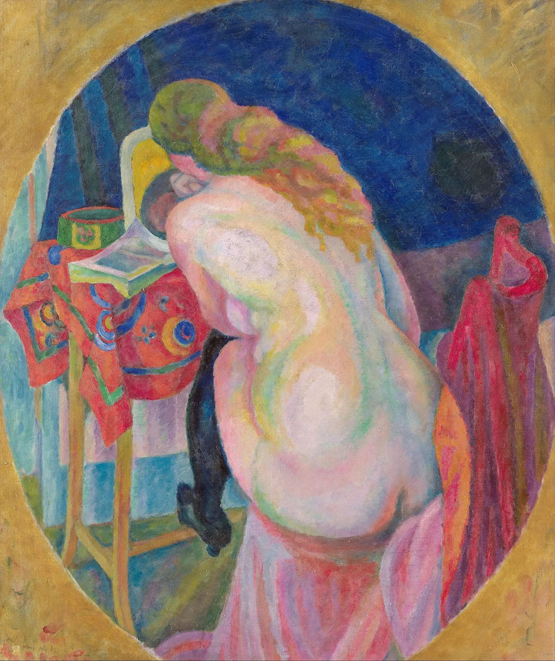 Mulher nua lendo - Robert Delaunay