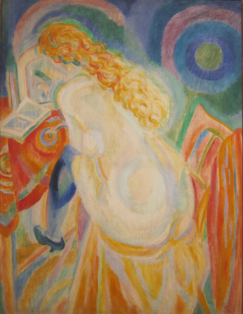 Mulher nua lendo - Robert Delaunay