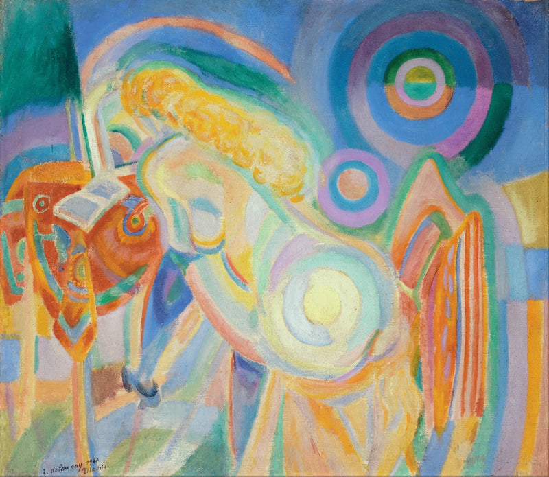 Mulher nua lendo - Robert Delaunay