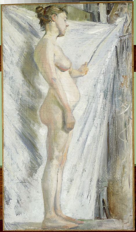 Femme nue - Stanisław Wyspiański image 1 reproduction artisanale de tableau