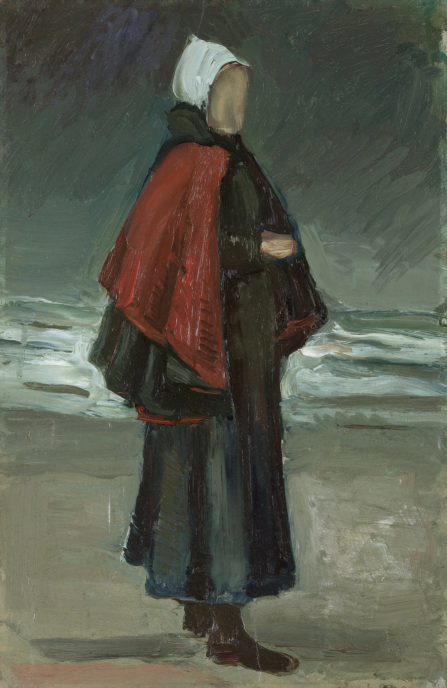 A mulher do pescador na praia - Vincent van Gogh