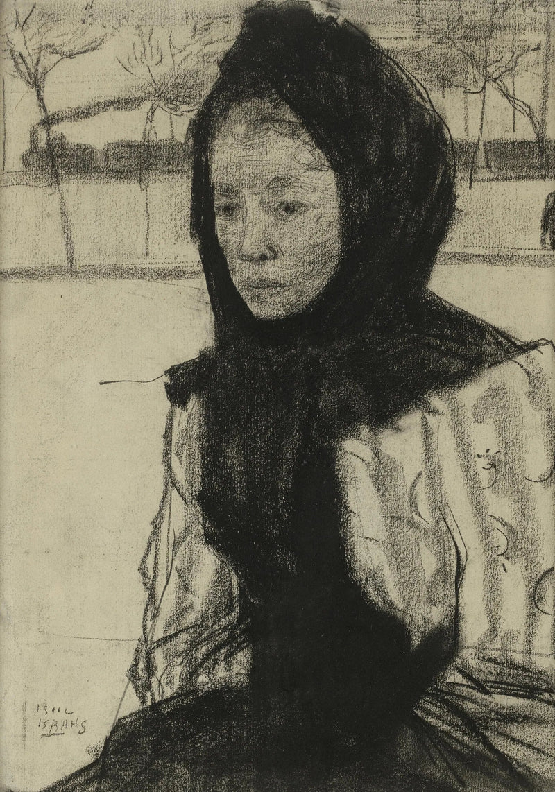 Mulher usando lenço - Isaac Israëls