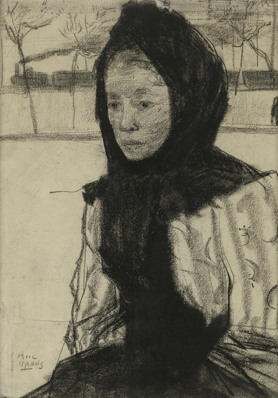 Mulher usando lenço - Isaac Israëls
