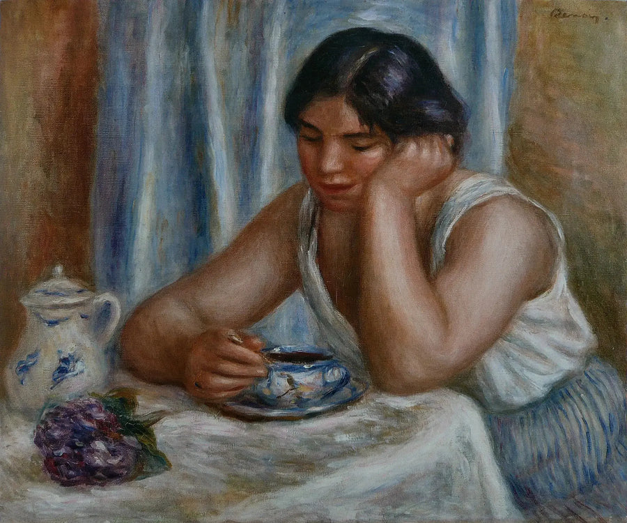 Mulher tomando chocolate - Pierre-Auguste Renoir