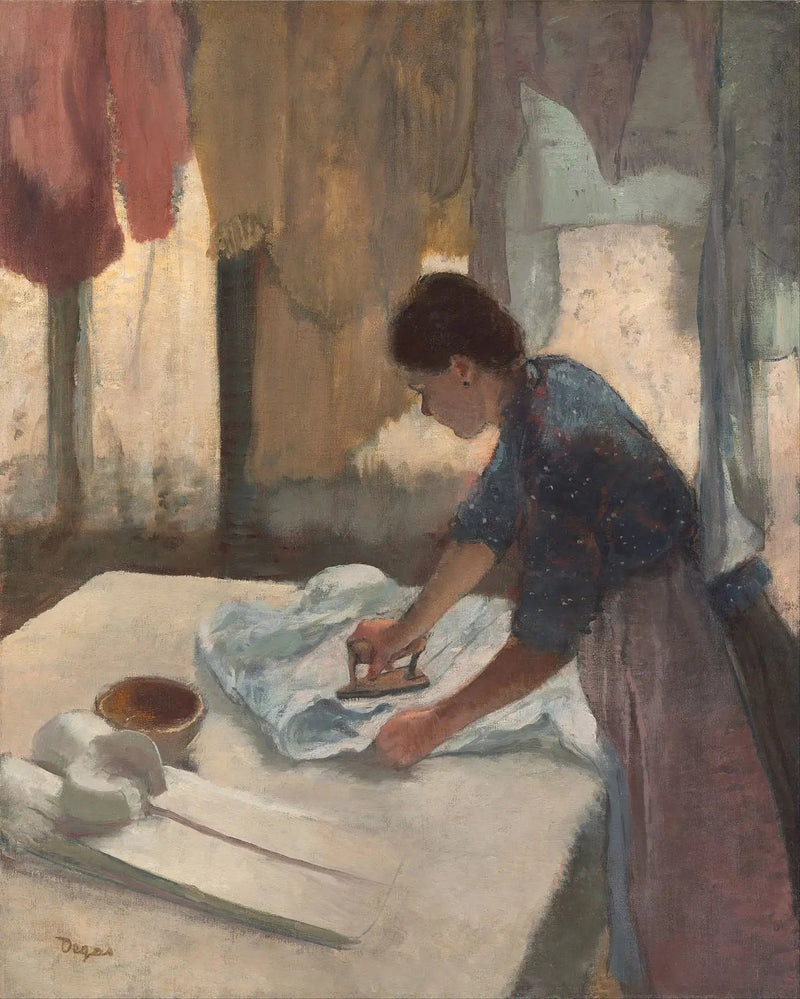 Mulher passando roupa - Edgar Degas