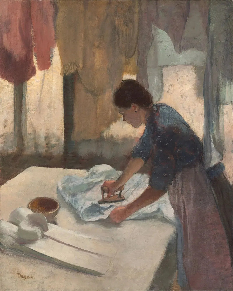 Mulher passando roupa - Edgar Degas