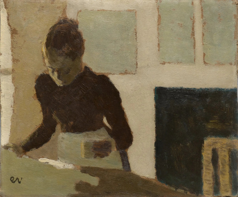 Mulher passando roupa - Édouard Vuillard