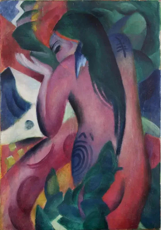 Mulher vermelha - Franz Marc