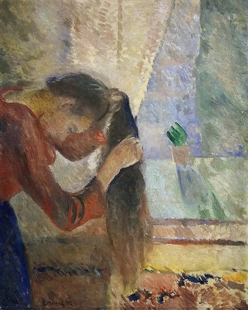 Mulher se penteando - Edvard Munch