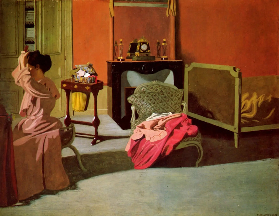 Mulher se arrumando - Félix Vallotton