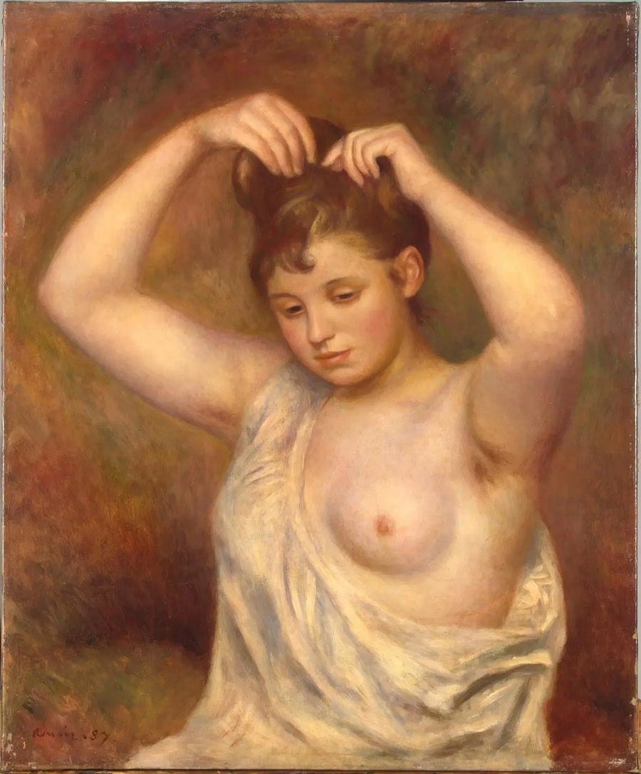 Mulher se penteando - Pierre-Auguste Renoir