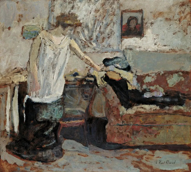 Mulher se despindo - Édouard Vuillard