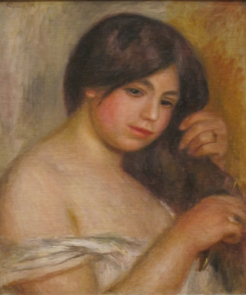 Mulher se penteando - Pierre-Auguste Renoir
