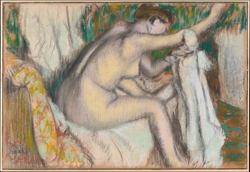 Mulher secando seu braço - Edgar Degas