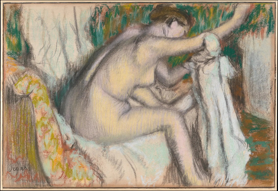 Mulher secando seu braço - Edgar Degas