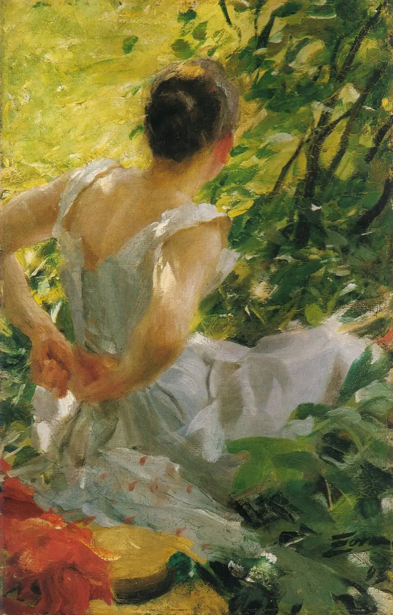 Mulher se vestindo - Anders Zorn