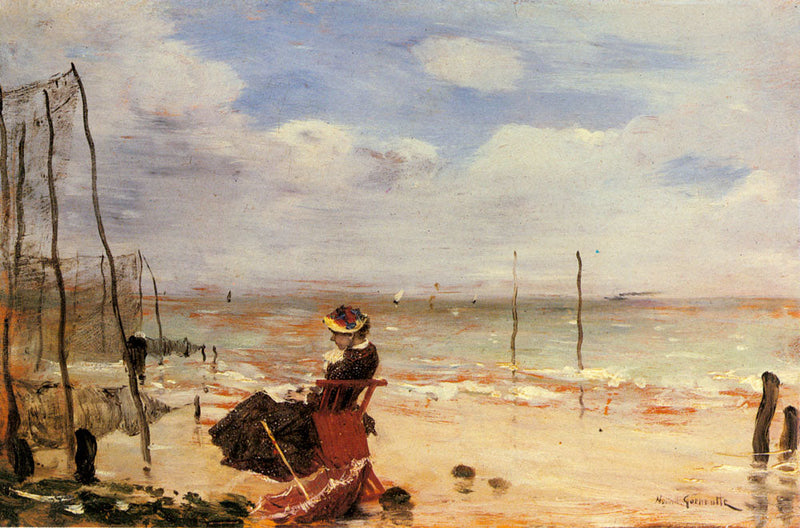 Mulher na praia - Norbert Gœneutte
