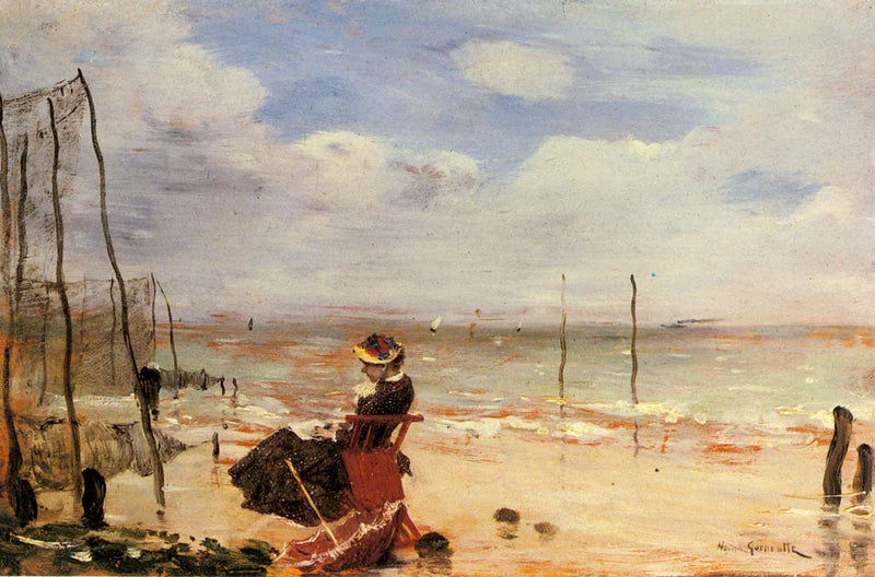 Mulher na praia - Norbert Gœneutte