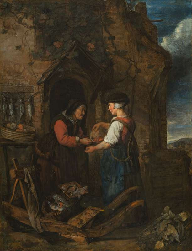 Femme vendant du poisson - Gabriel Metsu