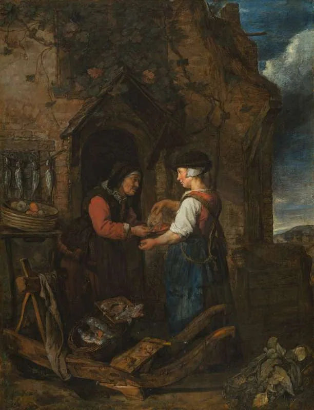 Femme vendant du poisson - Gabriel Metsu