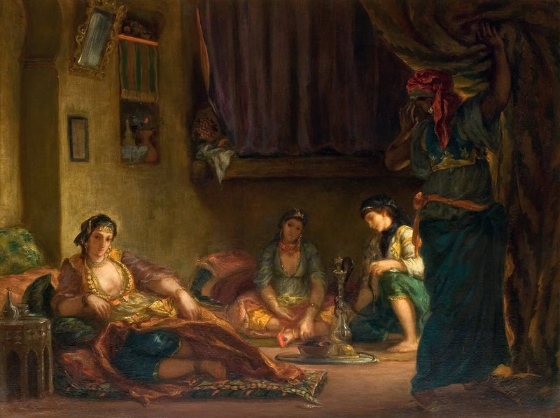 Mulheres de Argel em seu interior - Eugène Delacroix