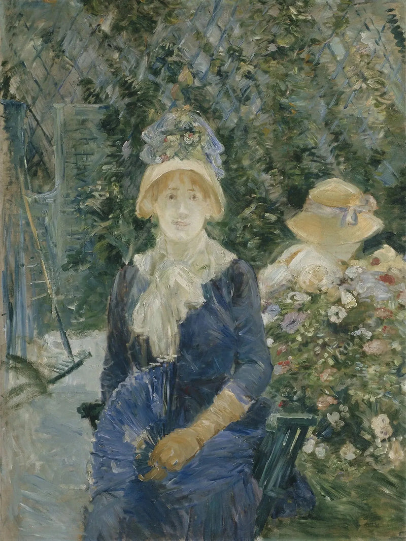 Mulheres em um jardim - Berthe Morisot