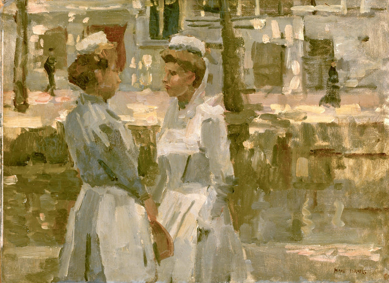 mulheres de limpeza de Amsterdã - Isaac Israëls