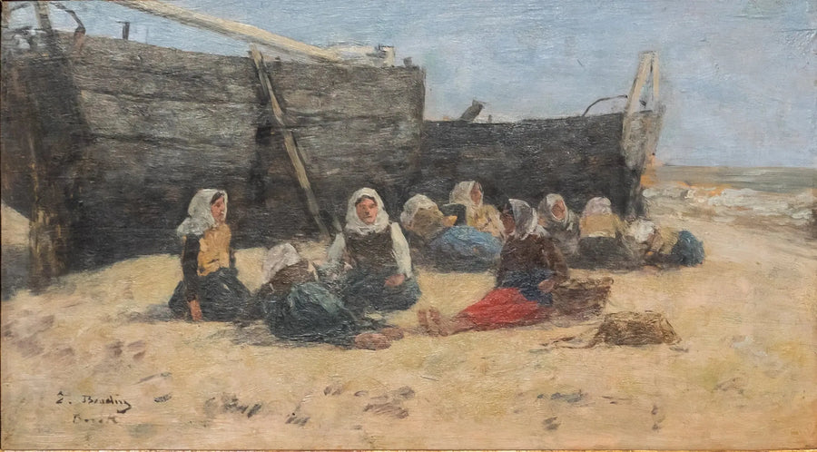 Mulheres de pescadores em descanso - Eugène Boudin
