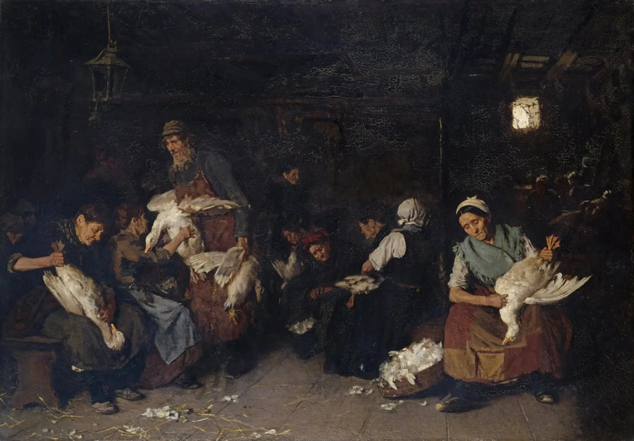 Mulheres depenando gansos - Max Liebermann