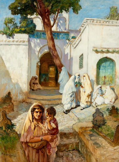 Femmes près de Sidi Abderrahman - Frederick Arthur Bridgman - Alpha Reproduction