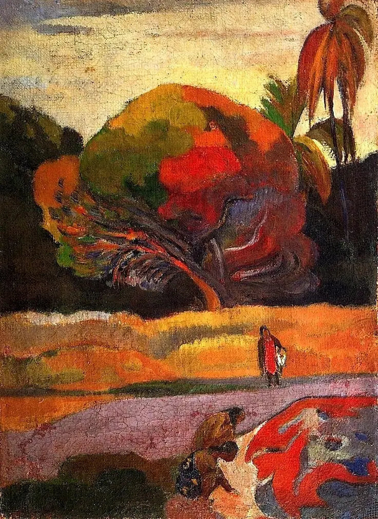 Mulheres taitianas à beira do rio - Paul Gauguin