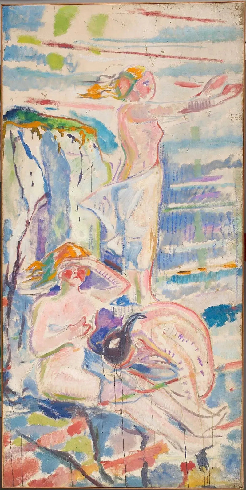 Mulheres voltadas para o sol - Edvard Munch
