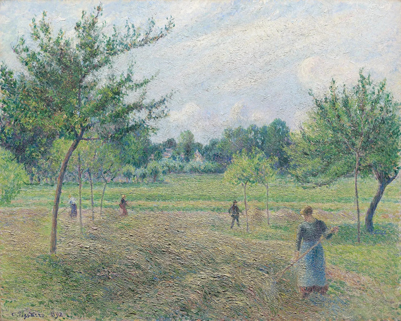 Feno em Éragny - Camille Pissarro