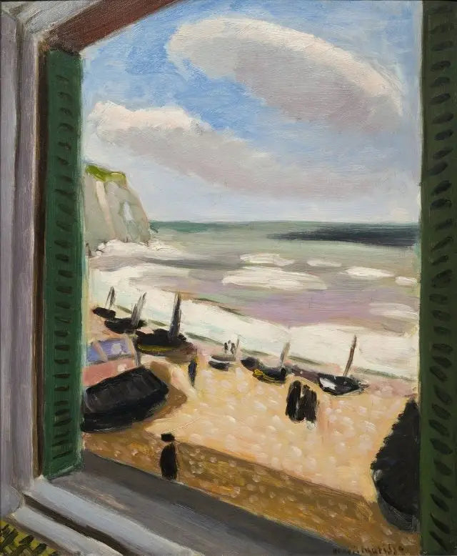 Janela aberta para o mar em Étretat - Henri Matisse