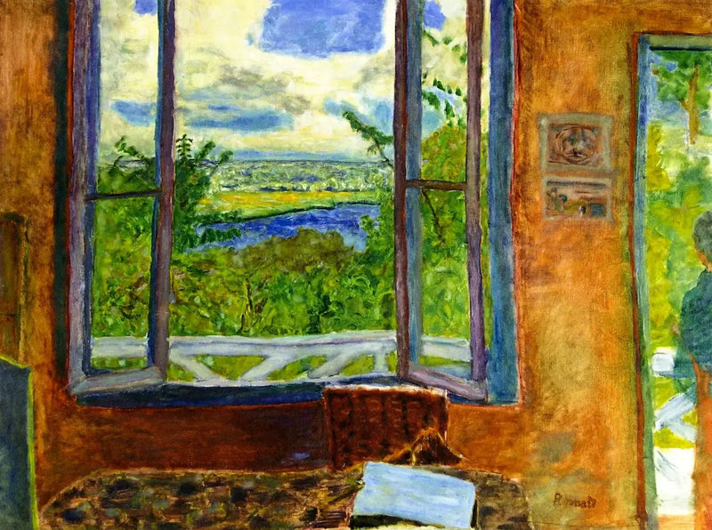 Janela aberta sobre o Sena em Vernonnet - Pierre Bonnard